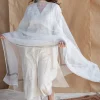 Aairah Dabu Slub Cotton Hand Embroidered Co-ord Set (Set of 2)