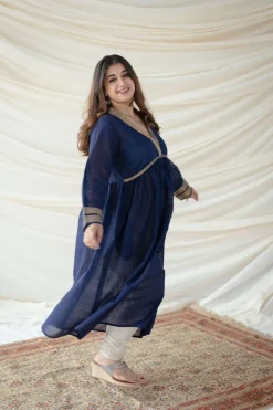 Aasha Mangalgiri Cotton Flared Kurta