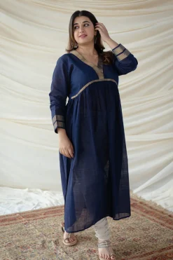 Aasha Mangalgiri Cotton Flared Kurta