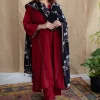 Adira Cotton Jhabba Kali Co-ord Set (Set of 2)