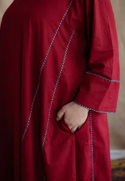 Adira Cotton Jhabba Kali Co-ord Set (Set of 2)