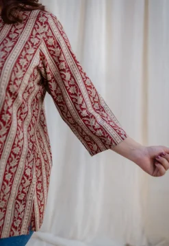 Afza Kalamkari Cotton Top