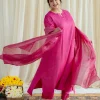 Aishani Silk Co-Ord Set with Mukaish Detailing (Set of 2)