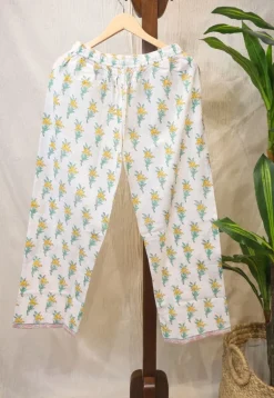 Aizah Sanganeri Border Cotton Pant