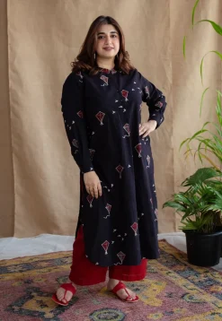Amdavad Patang Ajrakh Cotton Kurta