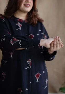 Amdavad Patang Ajrakh Cotton Kurta