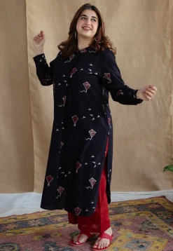 Amdavad Patang Ajrakh Cotton Kurta