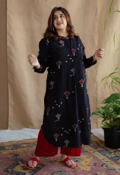 Amdavad Patang Ajrakh Cotton Kurta