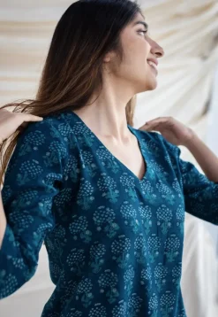 Amina Slub Cotton Dress