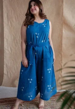 Amyra Dabu Slub Cotton Jumpsuit