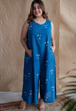 Amyra Dabu Slub Cotton Jumpsuit