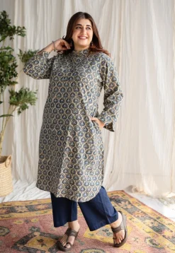 Anifa Ajrakh Cotton Kurta