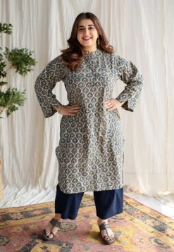 Anifa Ajrakh Cotton Kurta