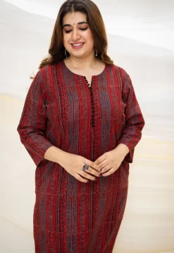 Aniha Ajrakh Madder Cotton Kurta