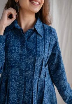 Anila Dabu Slub Cotton A Line Dress