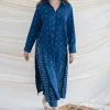 Anya Slub Cotton Dabu Kurta