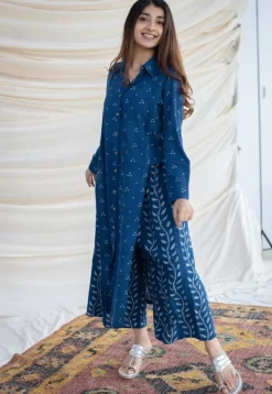 Anya Slub Cotton Dabu Kurta