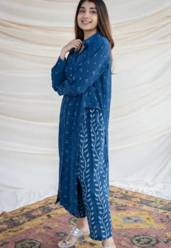 Anya Slub Cotton Dabu Kurta