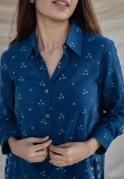 Anya Slub Cotton Dabu Kurta