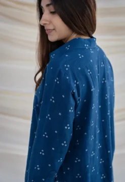 Anya Slub Cotton Dabu Kurta
