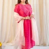 Arna Bandhani Chanderi Silk Kurta with Mukaish Detailing