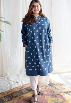 Arpita Bandhani Cotton Jhabba Kali Kurta