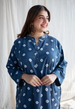 Arpita Bandhani Cotton Jhabba Kali Kurta