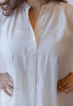 Asha Off White Jamdani Handloom Cotton Anti-Fit Kurta