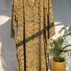 Avika Mustard Kalamkari Cotton Straight Kurta