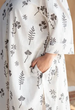Ayaat Dabu Slub Cotton Co-ord Set (Set of 2)