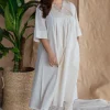 Ayira Slub Cotton Hand Embroidered Kurta