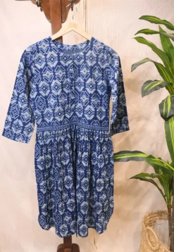 Azeen Dabu Cotton Kurta