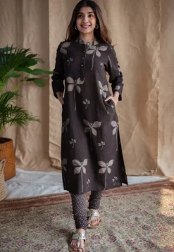 Azha Dabu Slub Cotton Kurta