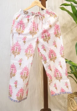 Azrin Sanaganeri Border Cotton Pant