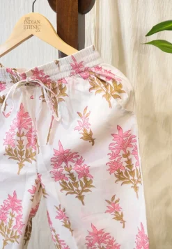 Azrin Sanaganeri Border Cotton Pant