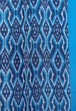 Blue Ikkat Cotton Dupatta
