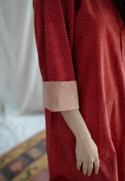 Bombay Ajrakh Red Cotton Co-Ord Set (Set of 2)
