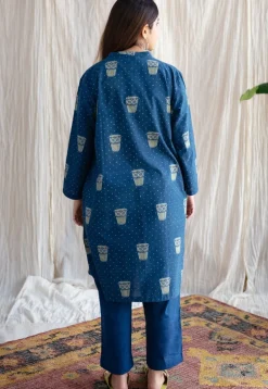 Bombay Irani Chai Ajrakh Cotton Kurta