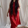 Bombay Red Ajrakh Cotton Straight Kurta