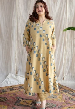 Boond Ajrakh Dotted Cotton Churidar
