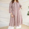 Brinda Brown Batik Kali Cotton Kurta