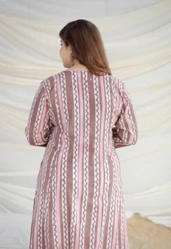 Brinda Brown Batik Kali Cotton Kurta