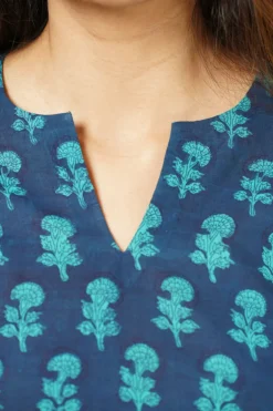Cera Dabu Floral Cotton Short Top