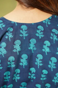 Cera Dabu Floral Cotton Short Top