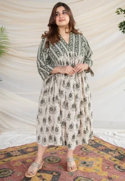 Devika Bagru Cotton Dress