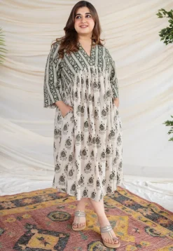 Devika Bagru Cotton Dress