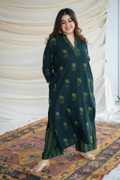 Dia Slub Cotton Kurta