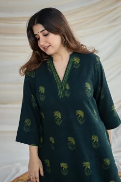 Dia Slub Cotton Kurta