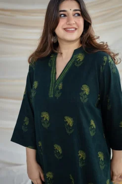 Dia Slub Cotton Kurta