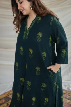 Dia Slub Cotton Kurta